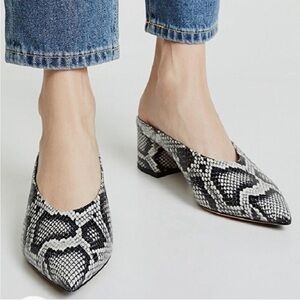 Vince Ralston snakeskin pointed shoes